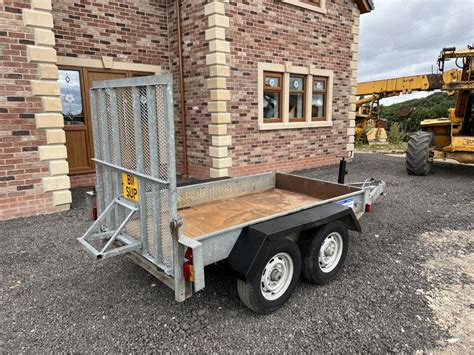 mini digger trailer for sale|low bed plant trailer.